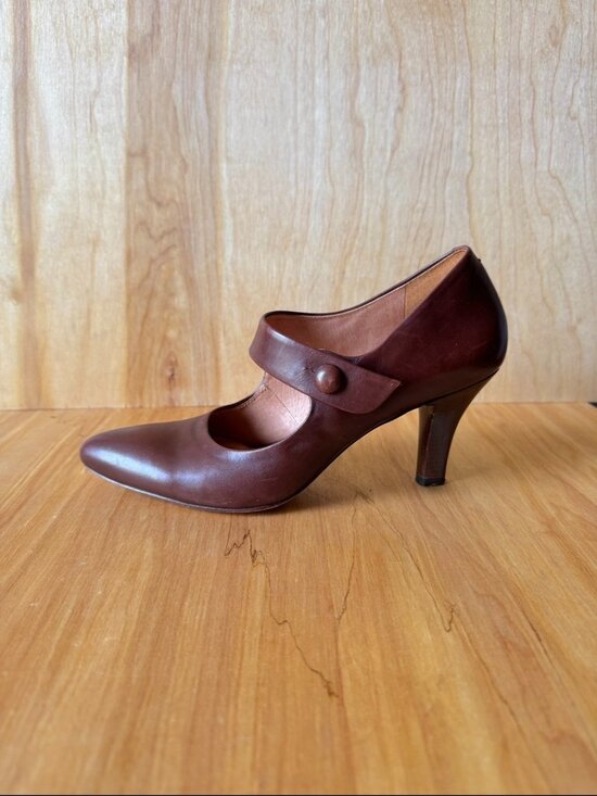 Corso Como Shoes - Chocolate Brown Leather Corso Como Heels